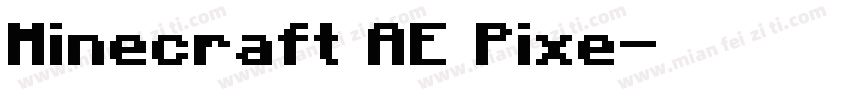 Minecraft AE Pixe字体转换